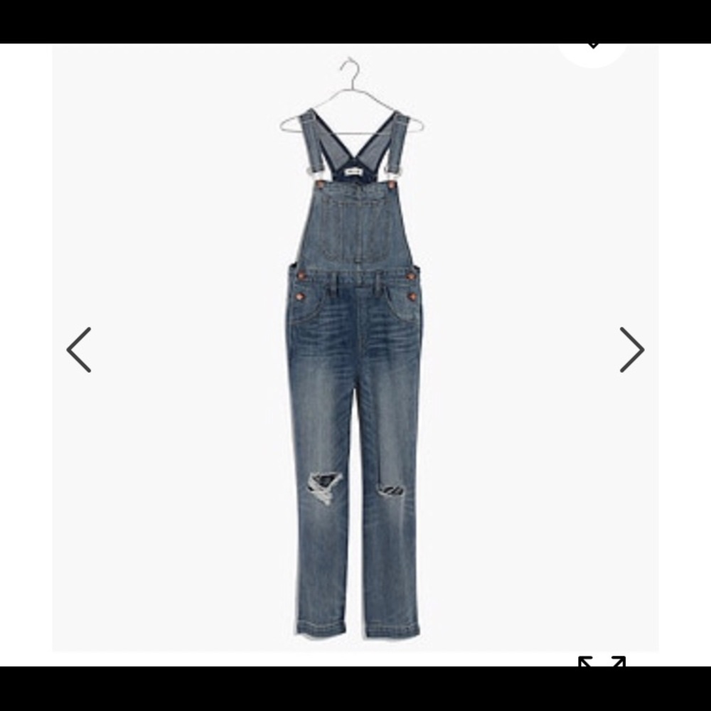 Madewell straight leg overalls